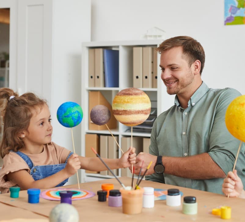Enfants à la crèche